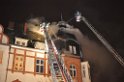 Feuer 3 Dachstuhlbrand Koeln Muelheim Gluecksburgstr P108
